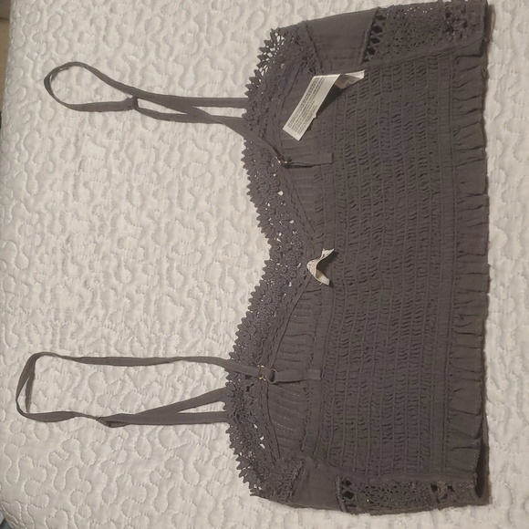 NEW  FREE PEOPLE  TALLULAH SMOCKED BACK  LACE BRALETTE - Picture 4 of 9